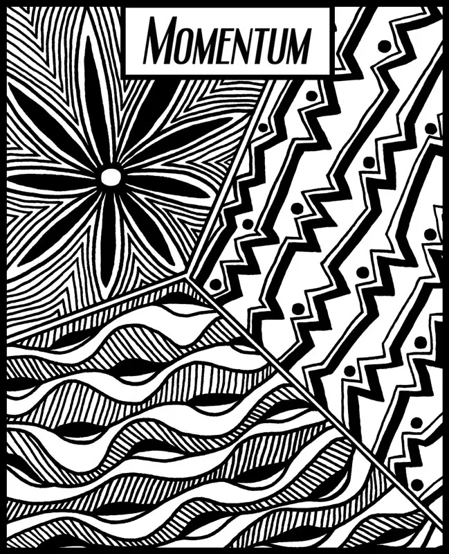 Дизайнерски гумен печат Momentum