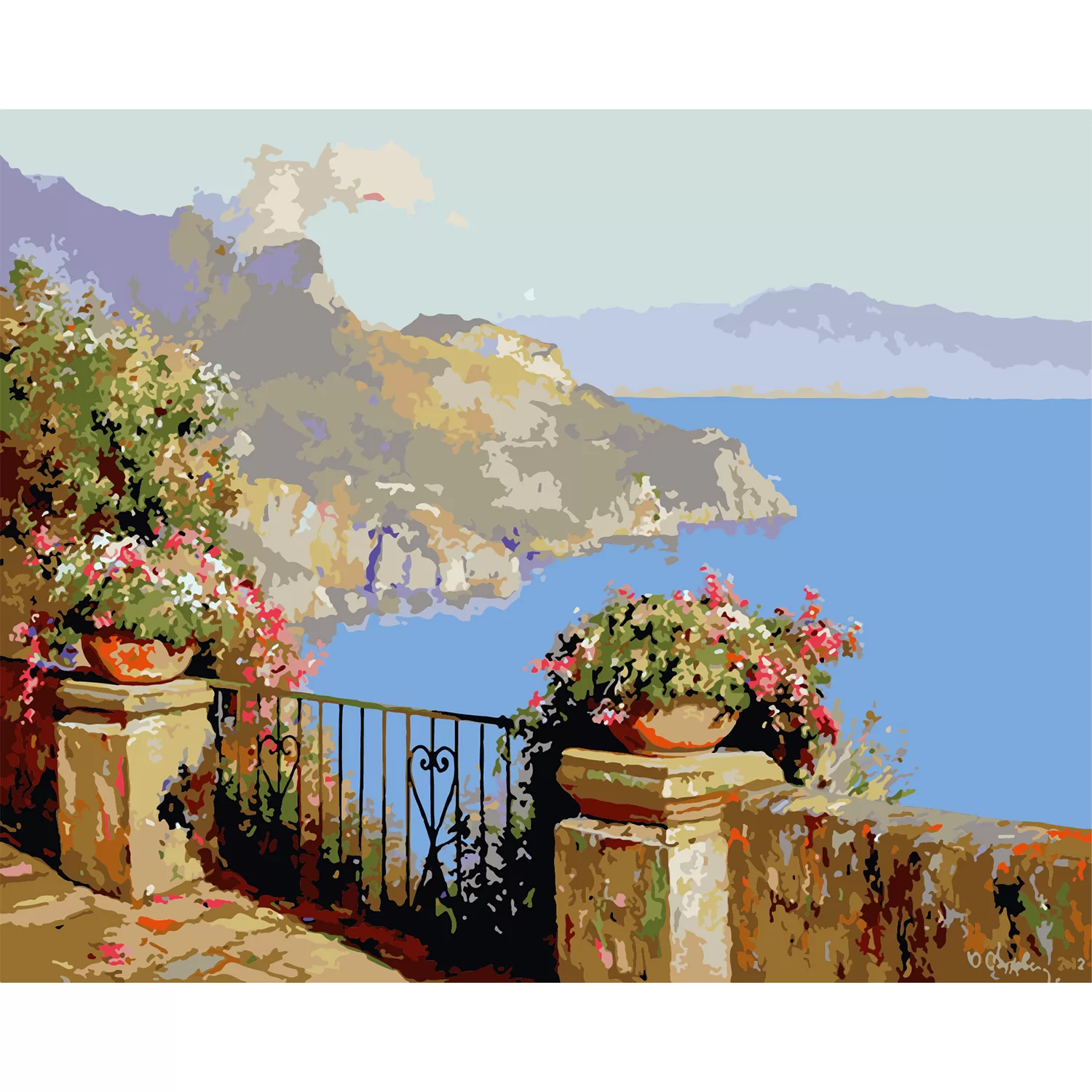 Комплект за рисуване по номера 40x50см, W5791