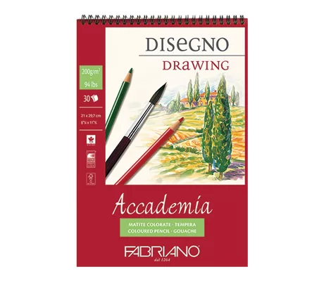 Блок за рисуване ACCADEMIA (А4, 21/29,7см., 200 гр, 30 л)