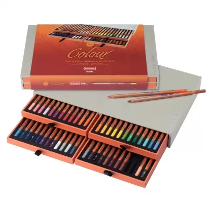 Комплект цветни моливи, Bruynzeel Design Box, 48 цвята в картонена кутия