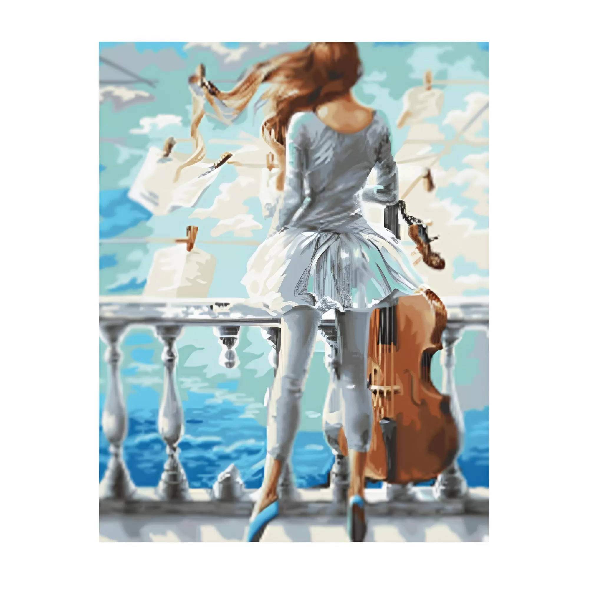 Комплект за рисуване по номера 40x50см, W5084 - NewArt