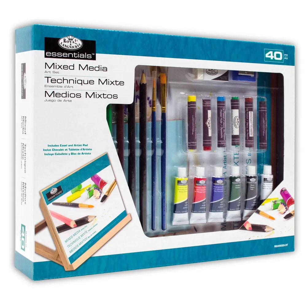 Комплект за рисуване Mixed Media REA5620, 40 части - Royal & Langnickel
