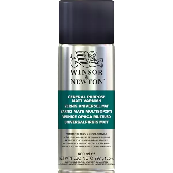 Аерозолен краен лак, спрей, мат, 400 мл - Winsor & Newton
