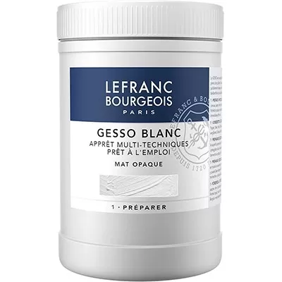 Грунд (гесо) бяло, GESSO BLANC, Mat Opaque, 1000 мл - Lefranc & Bourgeois