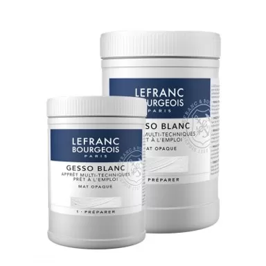 Грунд (гесо) бяло, GESSO BLANC, Mat Opaque, 500-1000 мл - Lefranc & Bourgeois