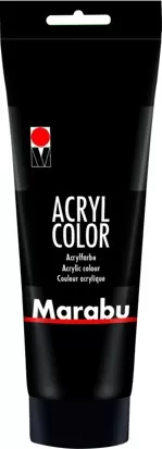 Акрилна боя AcrylColor 225 мл. цвят 073 черен
