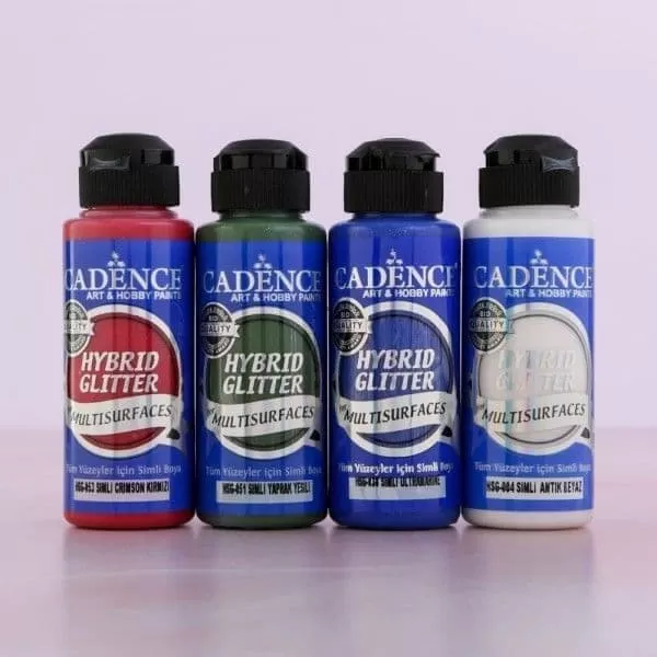 Акрилна боя Hybrid GLITTER (брокатена, искряща) , 120ml, асортимент