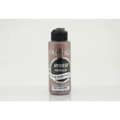 Акрилна боя Hybrid METALLIC, 120 мл, (металикова), antique red - Cadence