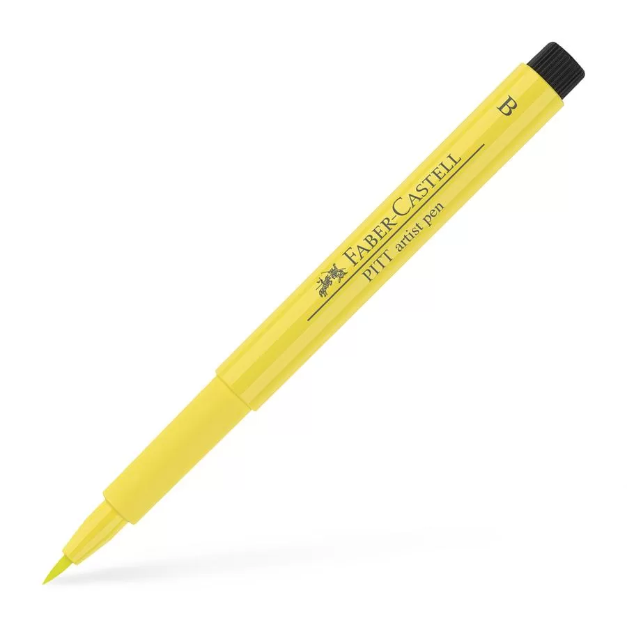 Маркери-четка PITT Artist Pen, Brush ( B ) 104 жълт светъл - Faber Castell