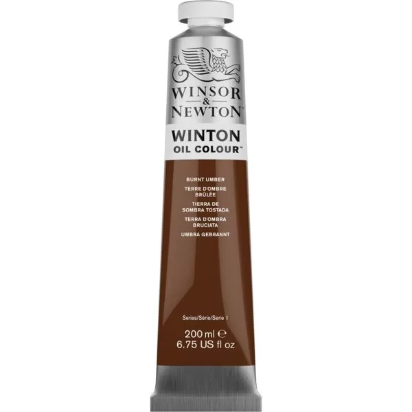 Маслена боя Winton (200мл), умбра печена - Winsor&Newton