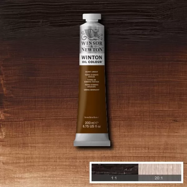 Маслена боя Winton (200мл), умбра печена - Winsor&Newton