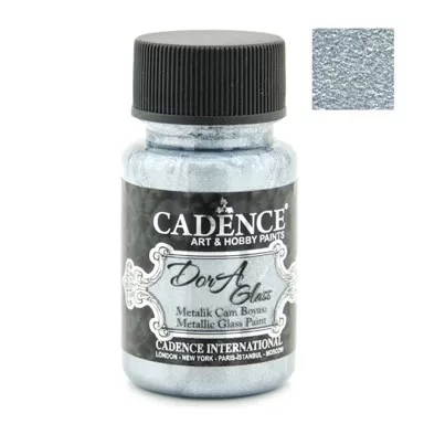 Боя за стъкло металик Dora Glass, 50 мл , аква - Cadence
