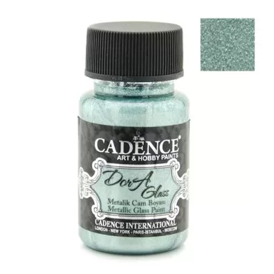 Боя за стъкло металик Dora Glass, 50 мл , нефрит - Cadence