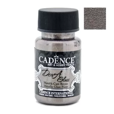 Боя за стъкло металик Dora Glass, 50 мл , розово кафяво - Cadence