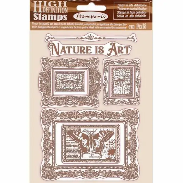 Гумен печат High definition stamps  WTKCC200 (14x18см) , Nature is Art - Stamperia