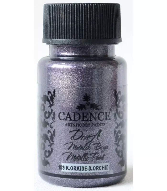 Акрилна боя металик Dora, 50ml, тъмна орхидея - Cadence