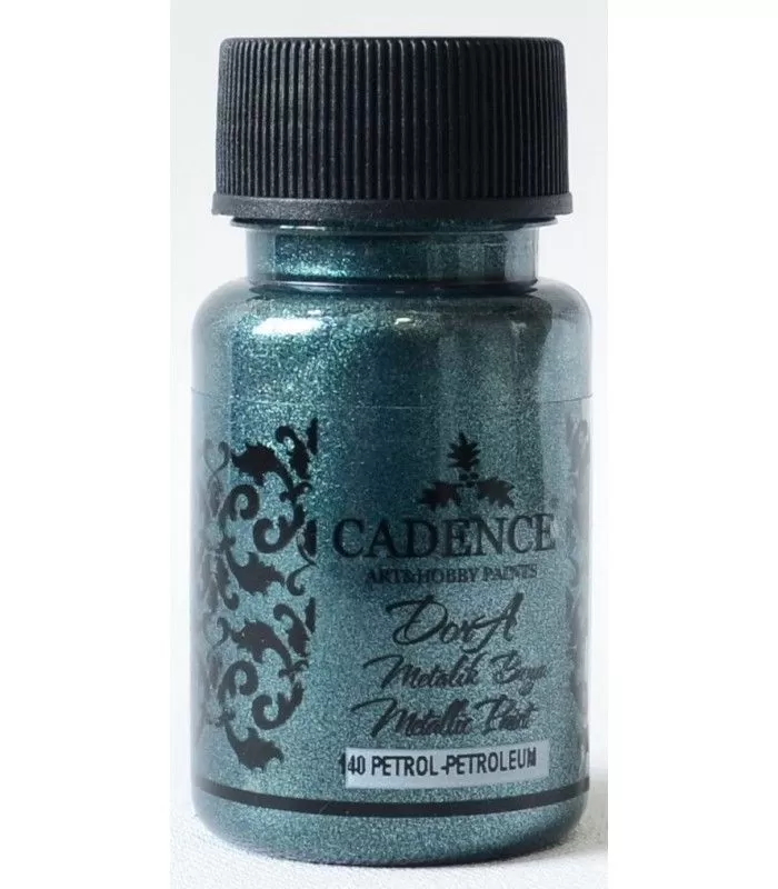 Акрилна боя металик Dora, 50ml, петрол - Cadence