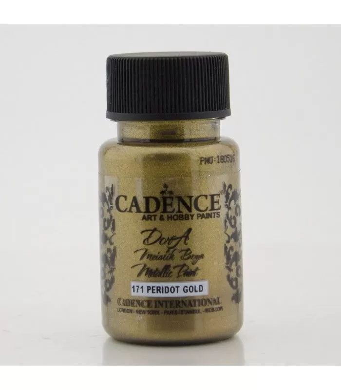 Акрилна боя металик Dora, 50ml, перидоново злато - Cadence