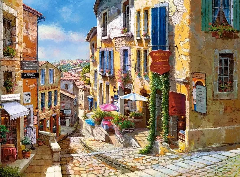 Пъзел 2000 части - Saint Emilion, France - Castorland