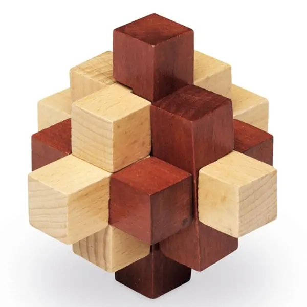 Настолна логическа игра Дървен пъзел-главоблъсканица, ДИАМАНТ - Cayro