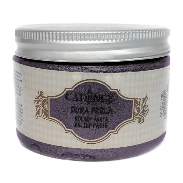Паста за моделиране, релефна Dora Perla 150 мл, DARK ORCHID - Cadence