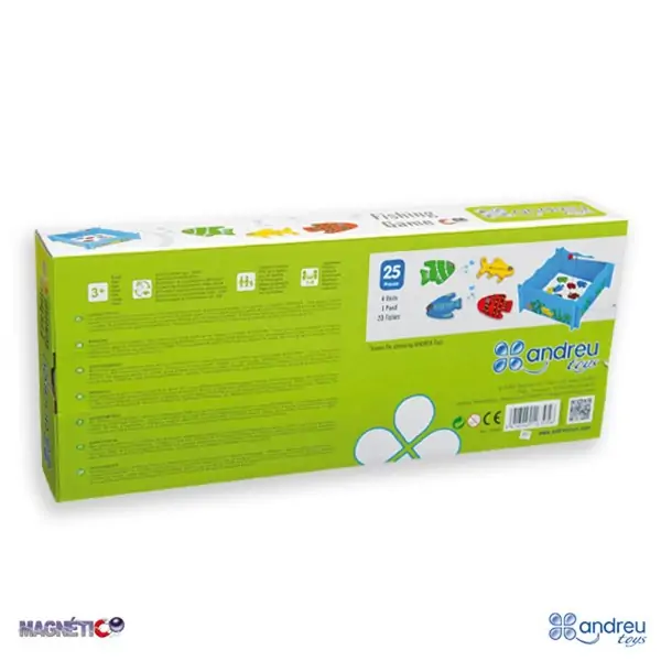 Дървени магнити - Риболов, 25 части - Andreu toys