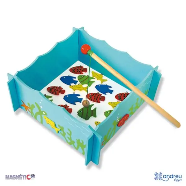 Дървени магнити - Риболов, 25 части - Andreu toys