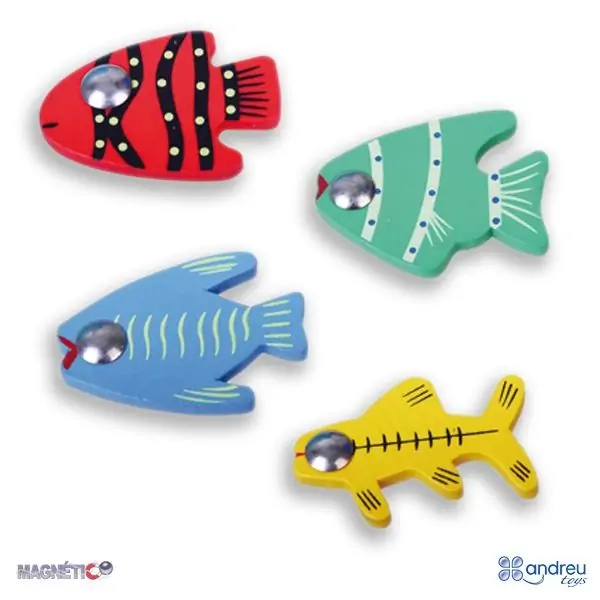 Дървени магнити - Риболов, 25 части - Andreu toys