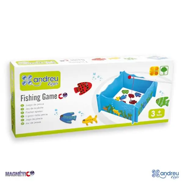Дървени магнити - Риболов, 25 части - Andreu toys