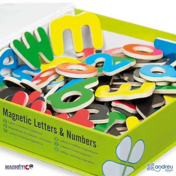 Магнитни букви и цифри, 75 ч. - Andreu Toys