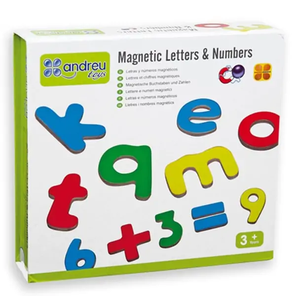Магнитни букви и цифри, 75 ч. - Andreu Toys