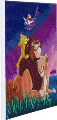 Творчески комплект, Диамантено изкуство, Цар Лъв, 30x30 см - Craft Buddy