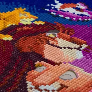 Творчески комплект, Диамантено изкуство, Цар Лъв, 30x30 см - Craft Buddy