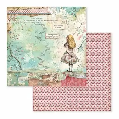 Дизайнерско блокче (10 двулицеви листа, 30.5 х 30.5 см) Alice Scrapbooking - Stamperia
