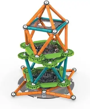 Конструктор магнитен - Mechanics 768, Зъбни колела 160 части - Geomag