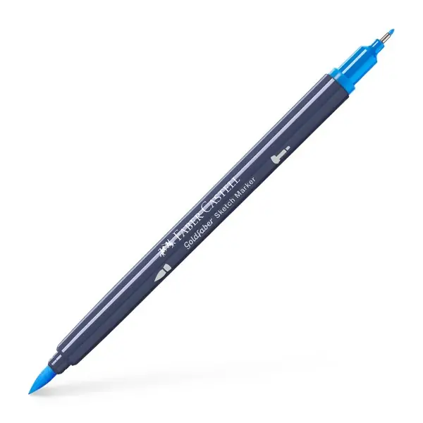 Sketch маркер алкохолна основа, Goldfaber, цвят 451 син - Faber Castell