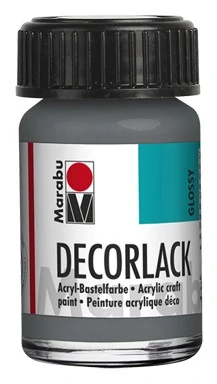 Акрилна боя гланц  Decorlack Acryl 15 мл. цвят 078 сив - Marabu