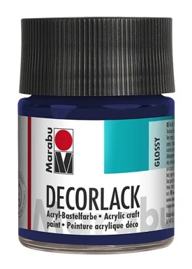 Акрилна боя гланц Decorlack Acryl 50 мл. цвят 053 тъмносин - Marabu