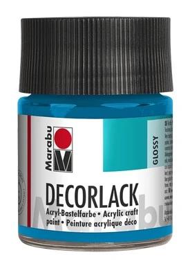 Акрилна боя гланц Decorlack Acryl 50 мл. цвят 056 циан - Marabu