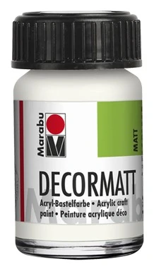 Акрилна боя мат Decormat Acryl 15 мл. цвят 070 бял - Marabu