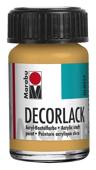 Акрилна боя гланц Decorlack Acryl 15 мл. цвят 784 злато металик - Marabu