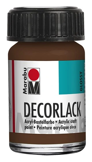 Акрилна боя гланц Decorlack Acryl 15 мл. цвят 040 средно кафяв - Marabu