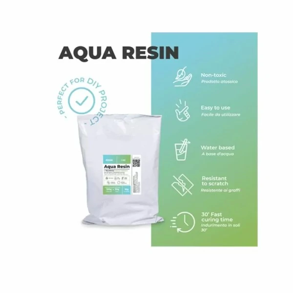 Бяла смола на прах, еднокомпонентна (1000гр) Aqua Resin- Reschimica