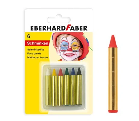 Комплект пастели за лице, къси, 6 цвята - Eberhard Faber