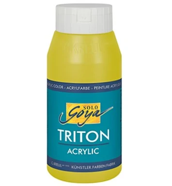 Акрилна боя 750 мл. Solo Goya TRITON, светла оливна зелена - C.KREUL