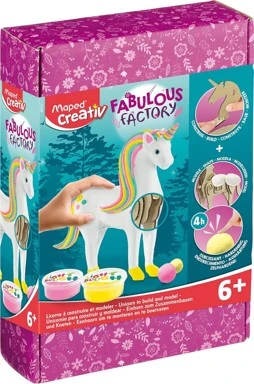 Творчески комплект, 3D FACTORY, макет еднорог, 12 части - Maped Creativ