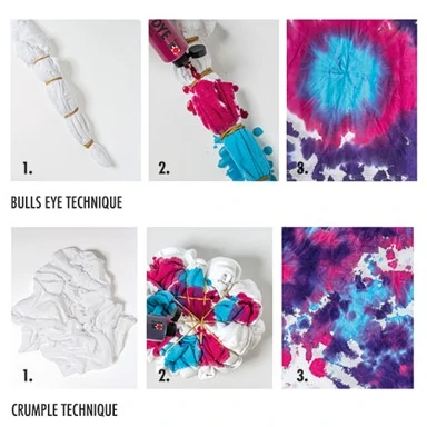 Боя за текстил за ръчно боядисване и батик, комплект TREND Tie Dye Ink