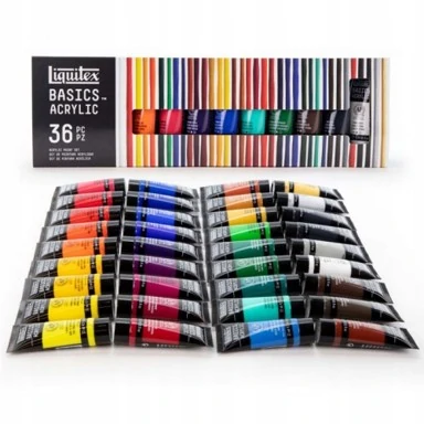 Акрилни бои комплект BASICS 36 цвята х 22 мл.-Liquitex