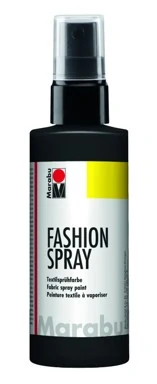 Спрей боя за текстил Fashion Spray, 100 мл., цвят 073 черен - Marabu