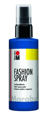 Спрей боя за текстил Fashion Spray, 100 мл., цвят 258 морско син - Marabu